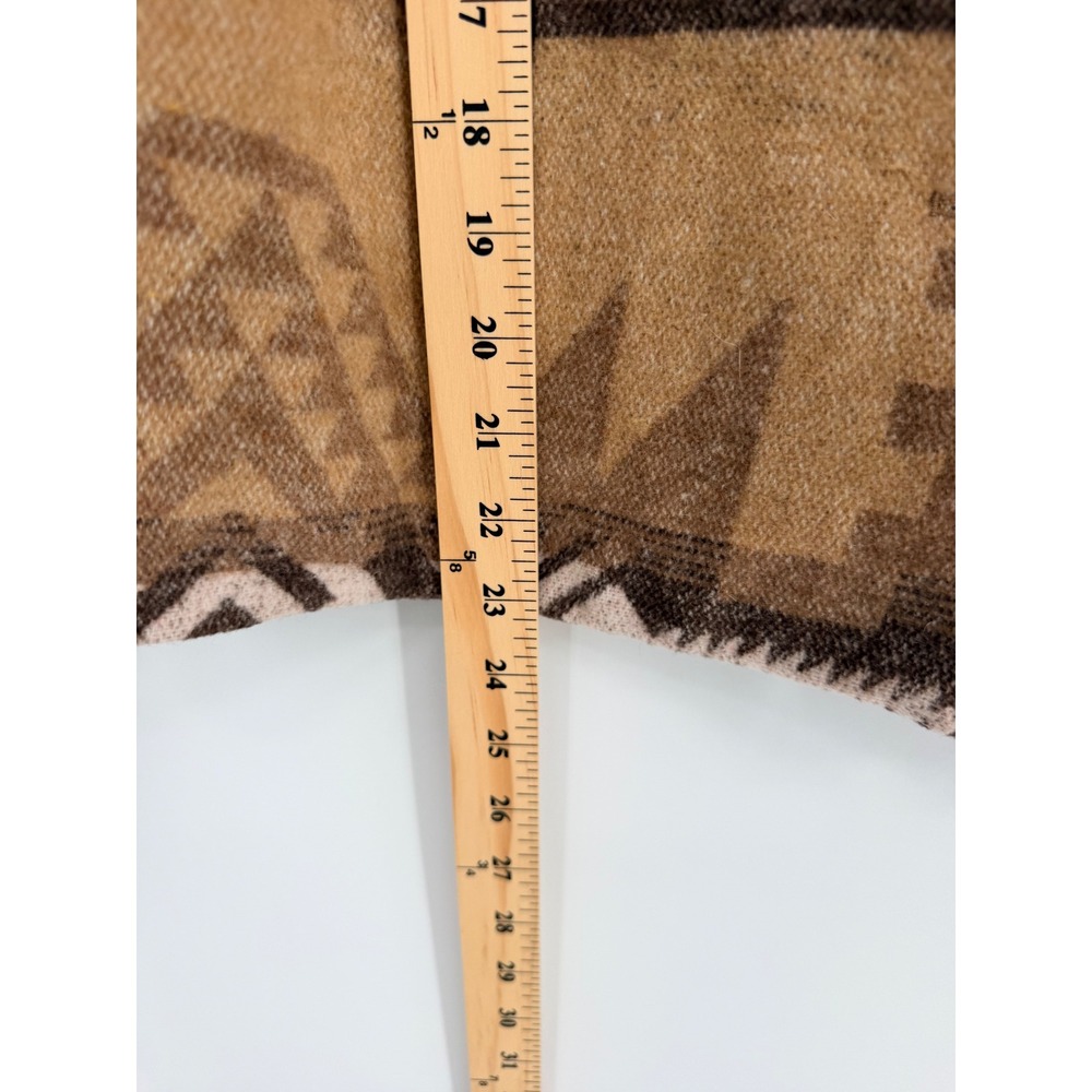 Chico's Patterned Blanket Coat 0 Beige Multi Southwestern Aztec Cabin Core Boho - Picture 6 of 12